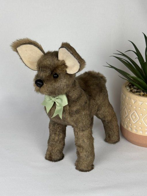 Etna peluche réaliste daim cervidé de collection 20cm x 21cm
