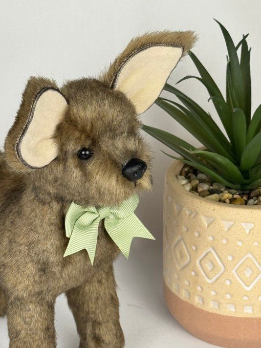 Etna peluche réaliste daim cervidé de collection 20cm x 21cm