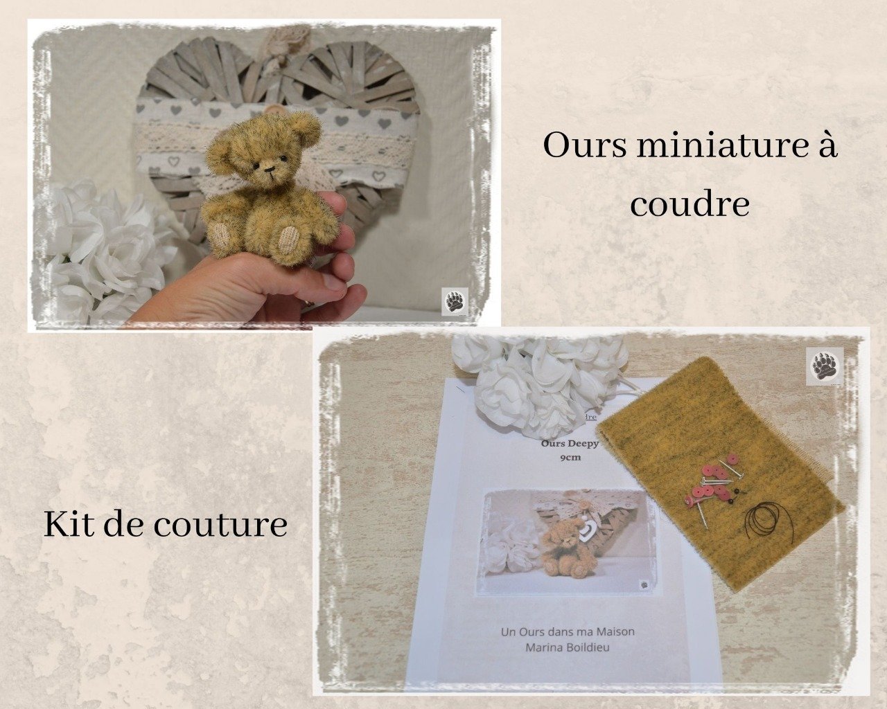 Kit de couture d'un ours miniature