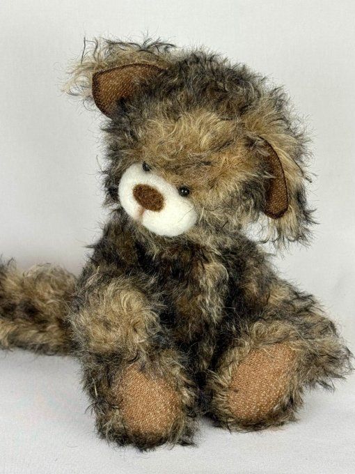 Micha chat de collection en mohair 20cm